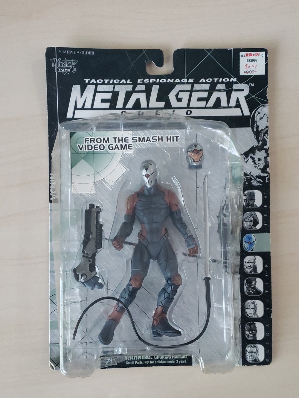 Metal Gear Solid Tactical Espionage Action Figure - Grey & Rust